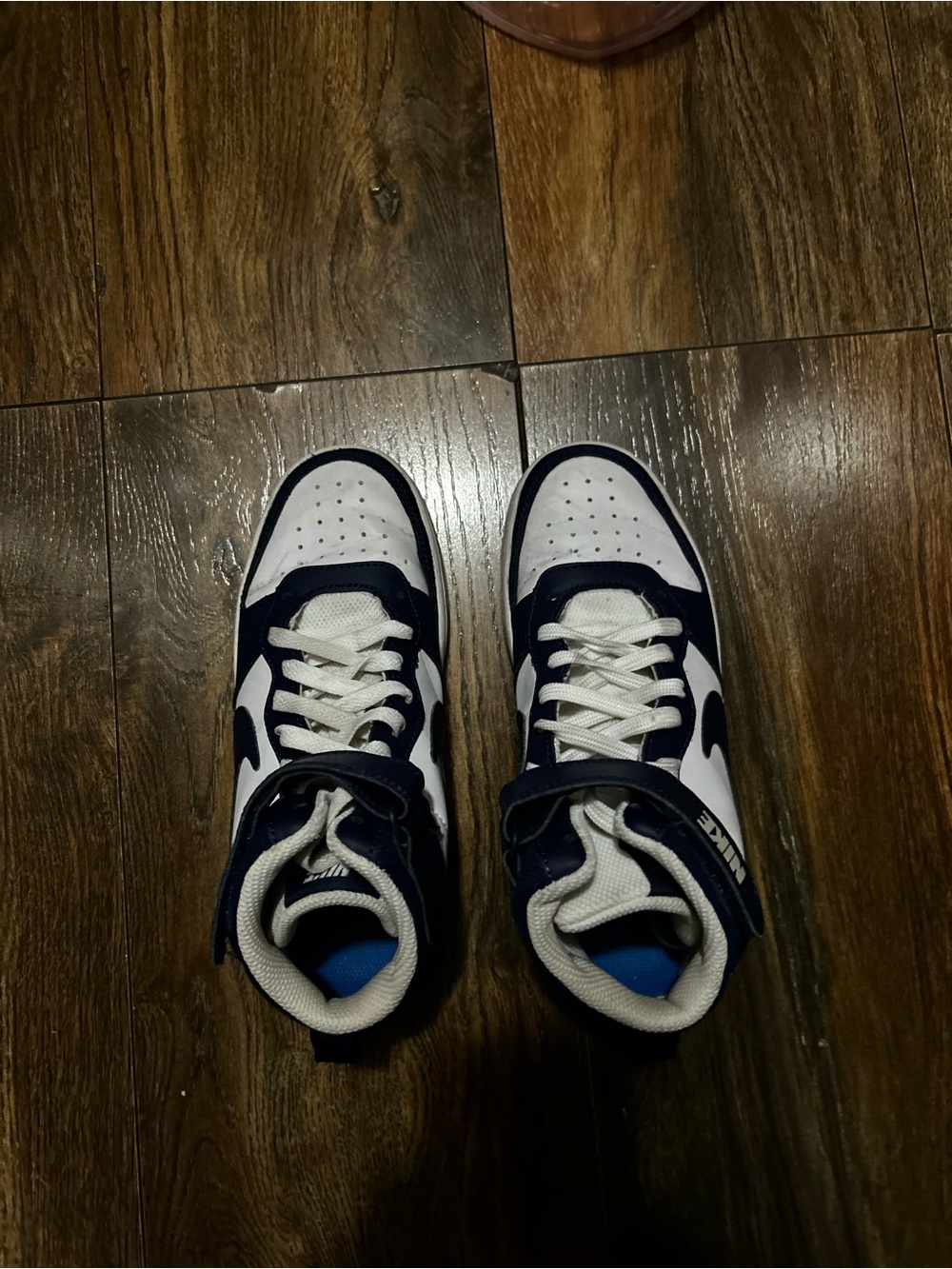 Nike Women’s High-Top Sneakers White and Navy